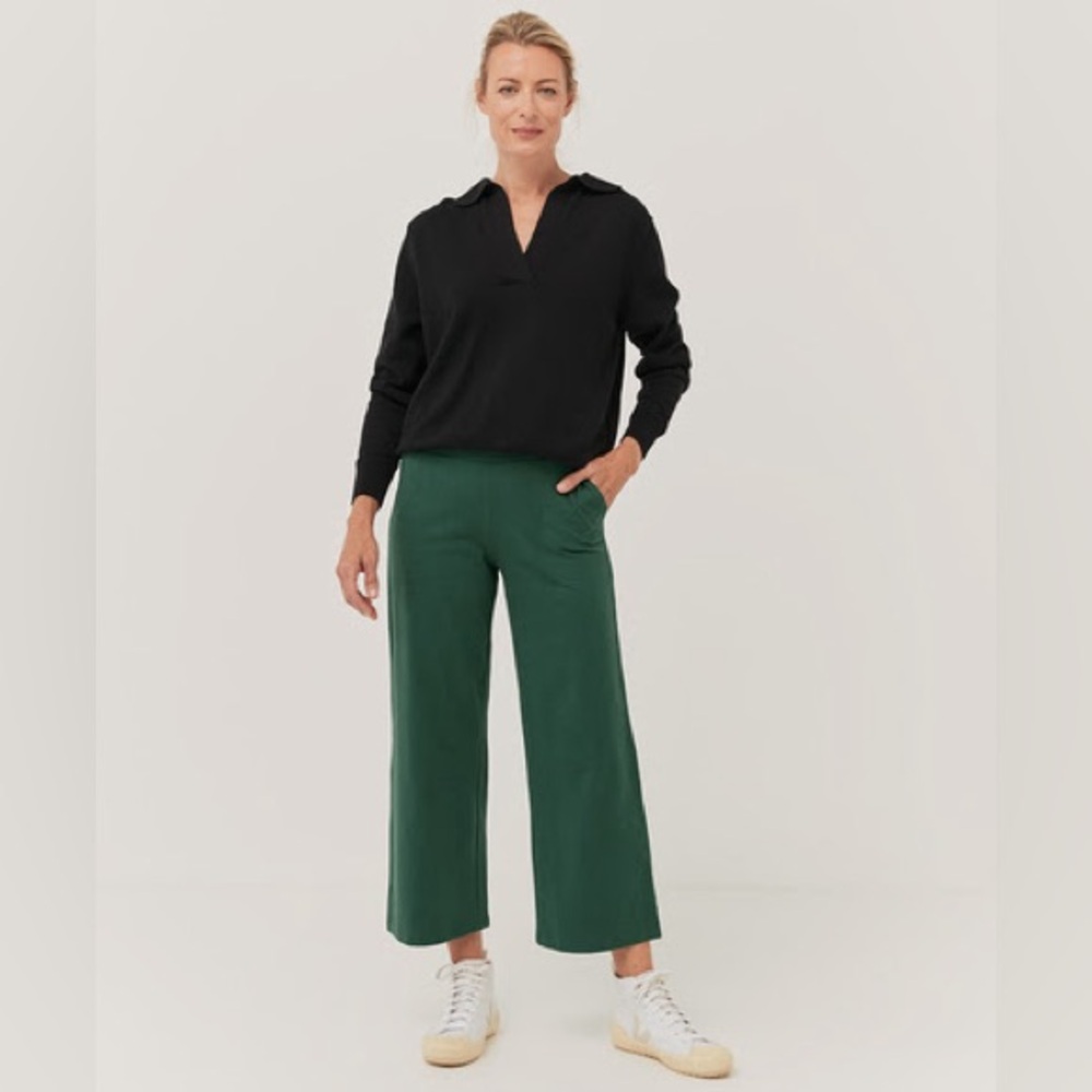 Pact Women's Trekking Green Brushed Move Pant - SMALL